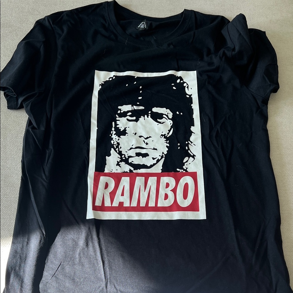 American Stitch Black Rambo Tee NWOT